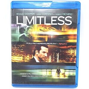 Limitless Blu Ray Movie Bradley Cooper Robert‎ De Niro Thriller Disc Tested